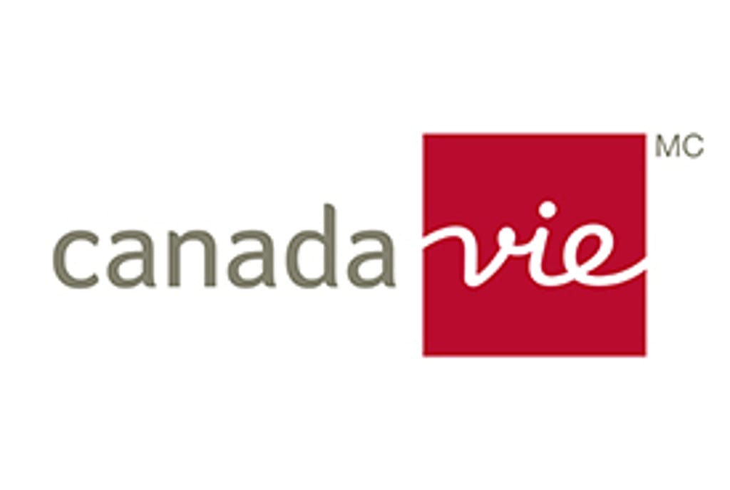 Le logo de Canada Vie est affiché sur un fond blanc.