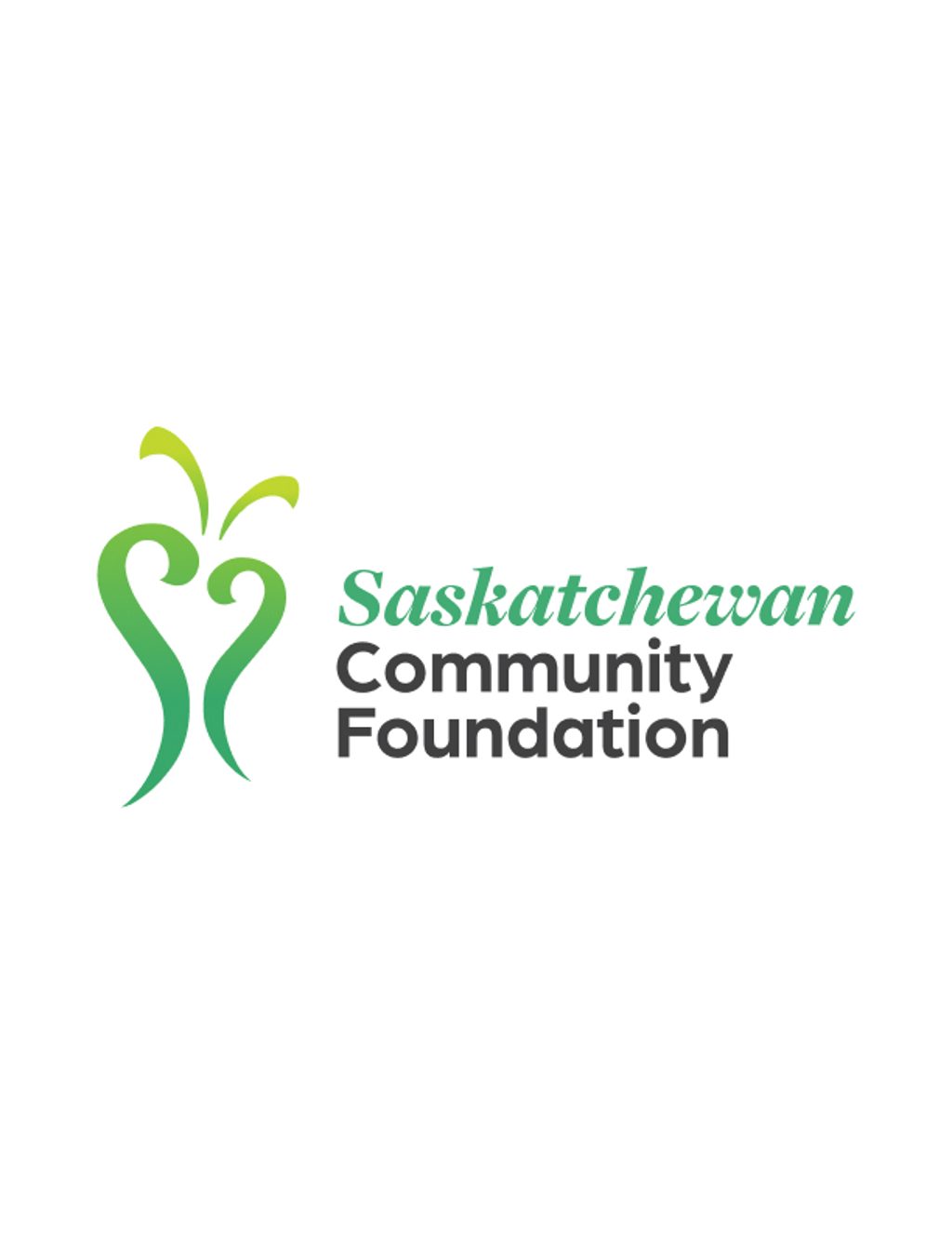 The logo of the Saskatchewan Community Foundation is displayed on a white background.