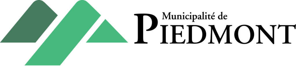 A green geometric logo on a black background.