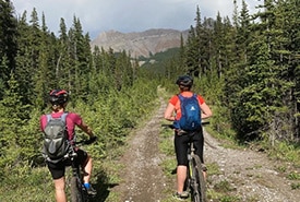 Mountain biking in the Rockies includes bear safety. (Photo: Aerin Jacob)